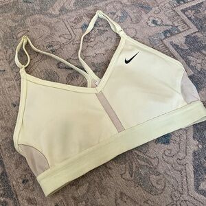 NIKE dri fit neon green adjustable sports bra small